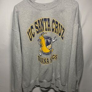 Vintage 90’s UC Santa Cruz Banana Slugs University Crewneck Sweatshirt